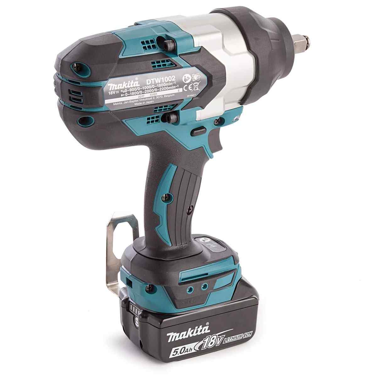 Makita DTW1002JX3 Cordless 18V Impact Wrench 12.7mm / 1/2" 1,000Nm Brushless Motor