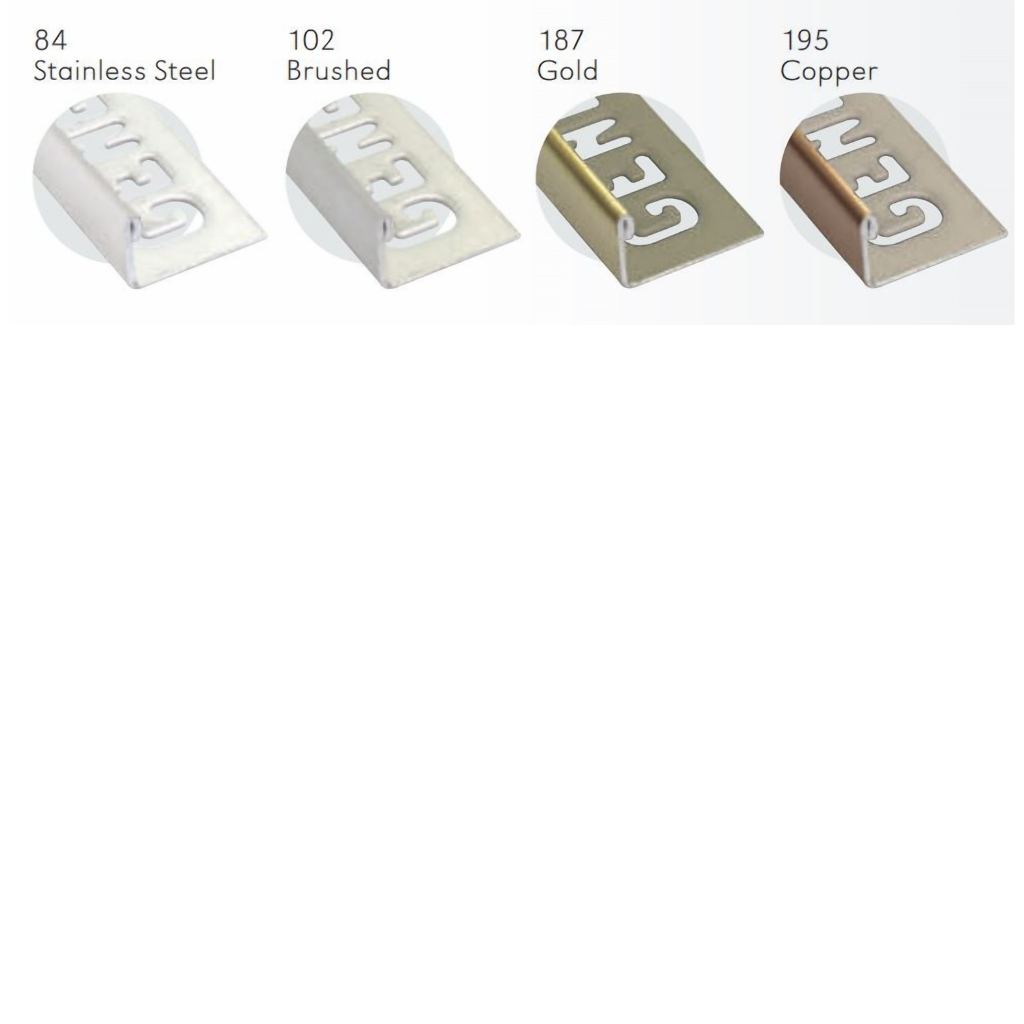 Genesis ESS Straight Edge Stainless Steel SS Tile Beading / Trim For Tile Corner Edge Protection
