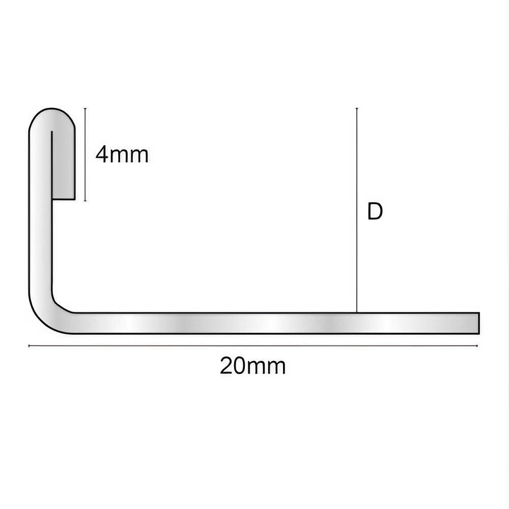Genesis ESS Straight Edge Stainless Steel SS Tile Beading / Trim For Tile Corner Edge Protection