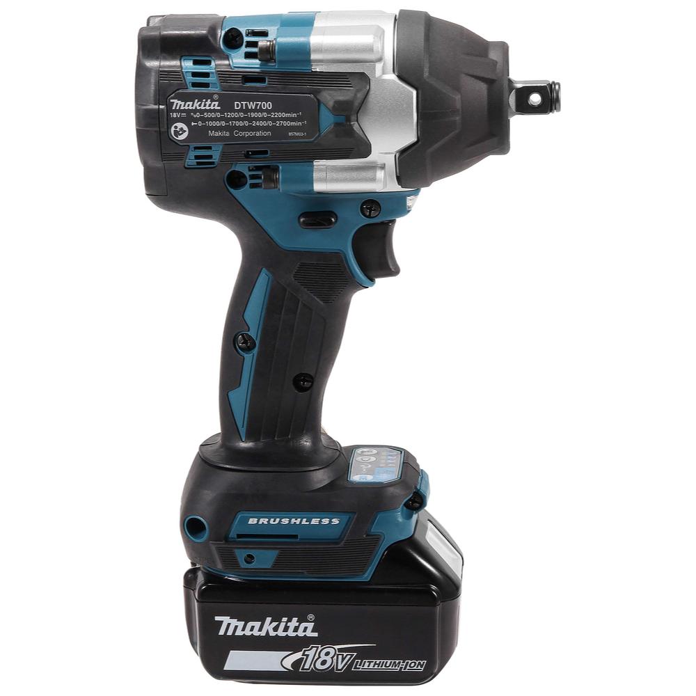 Makita DTW700TJX1 Cordless 18V Impact Wrench 12.7mm / 1/2" 700Nm Brushless Motor