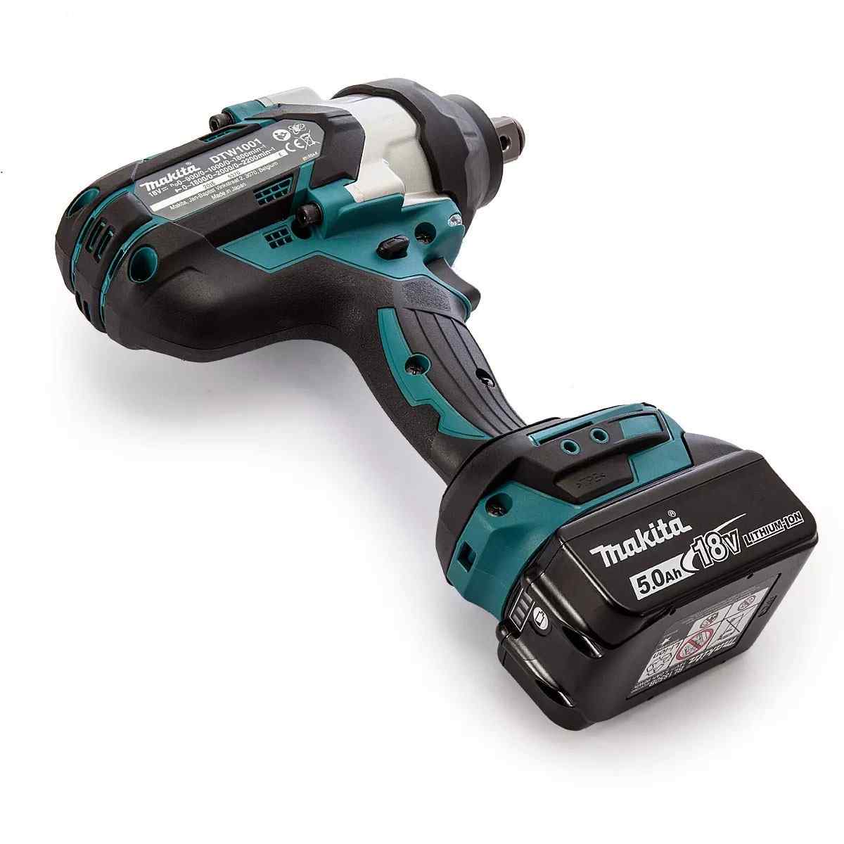 Makita DTW1001JX3 Cordless 18V Impact Wrench 19mm / 3/4" 1,050Nm Brushless Motor