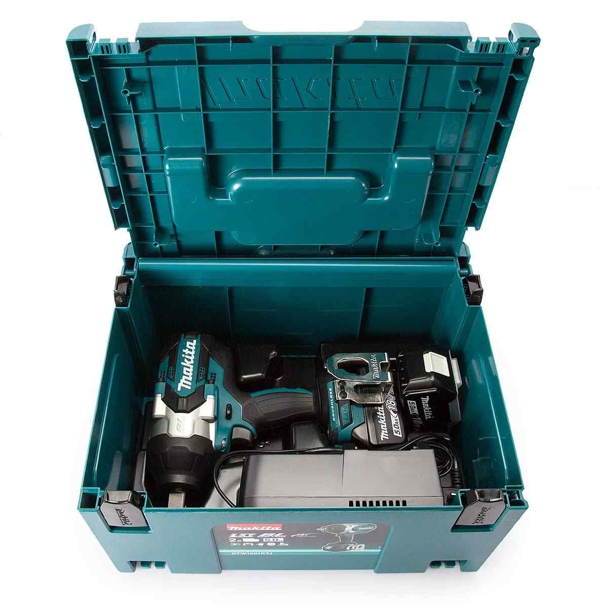 Makita DTW1001JX3 Cordless 18V Impact Wrench 19mm / 3/4" 1,050Nm Brushless Motor